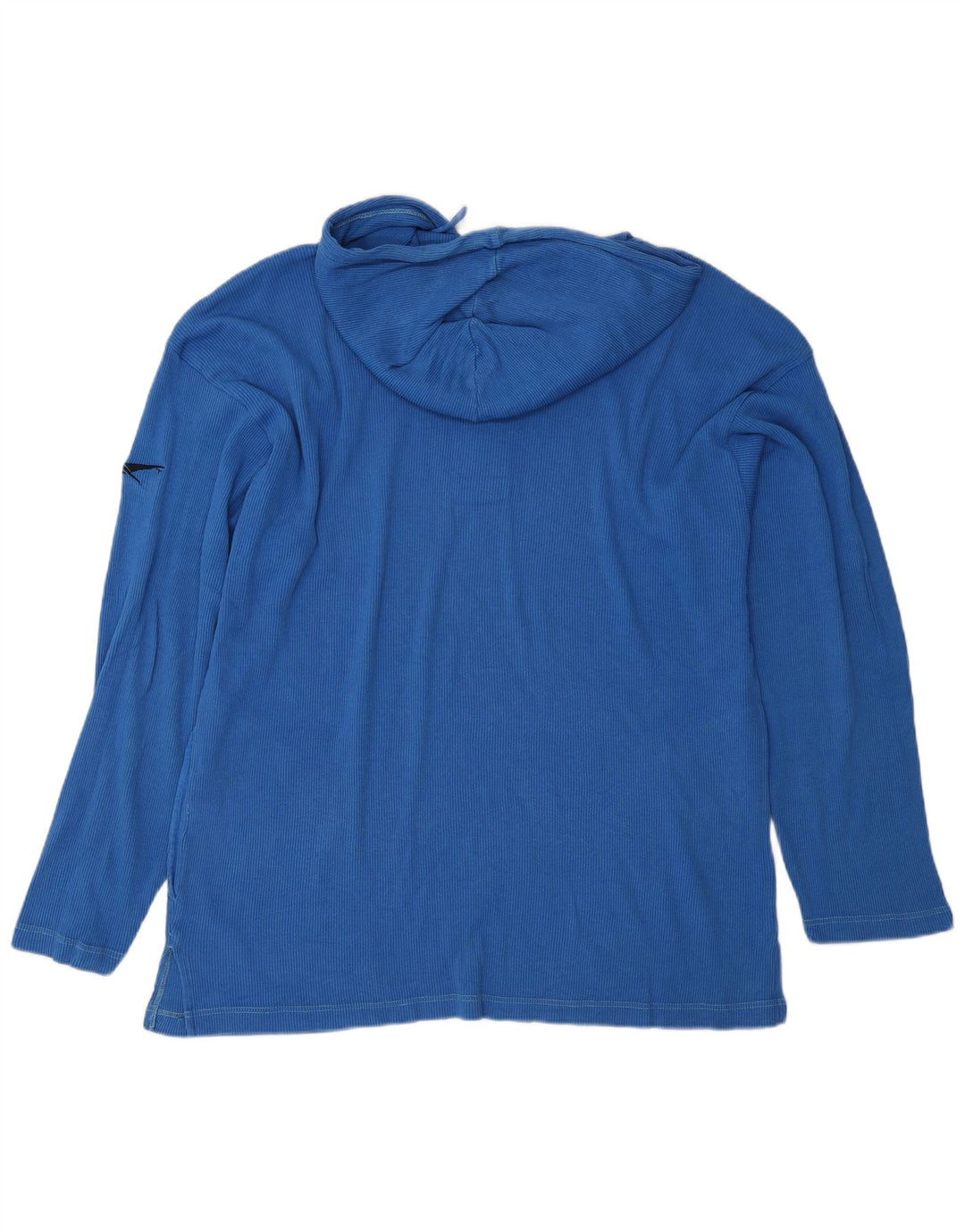 Reebok Herren-Kapuzenoberteil mit langen Ärmeln, mittelblaue Baumwolle