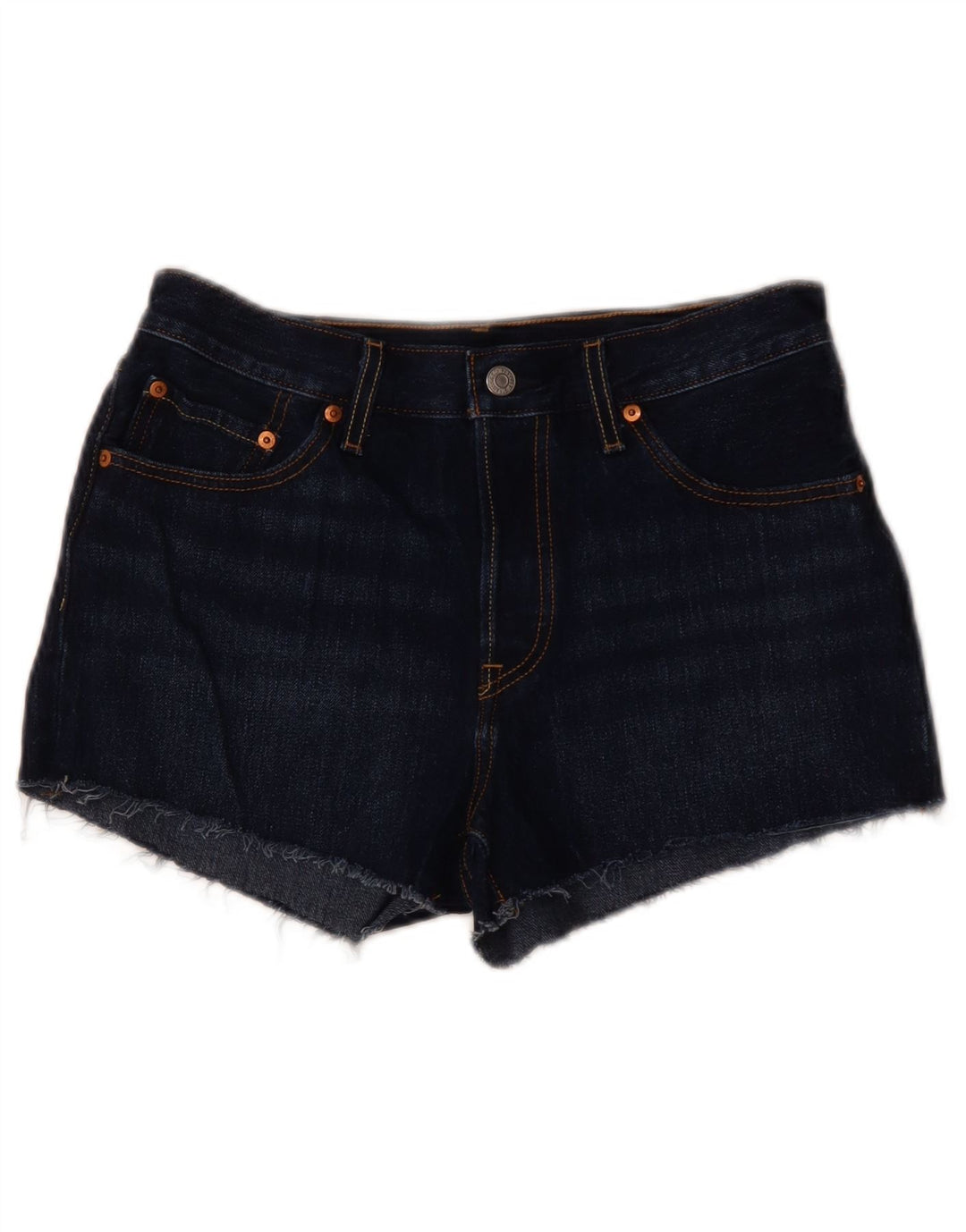 LEVI'S Damen 501 Jeansshorts W28 Mittelmarineblaue Baumwolle