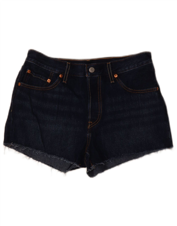 LEVI'S Damen 501 Jeansshorts W28 Mittelmarineblaue Baumwolle