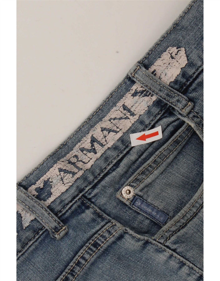 Armani Jungen-Jeansshorts, 15–16 Jahre, W34, blaue Baumwolle