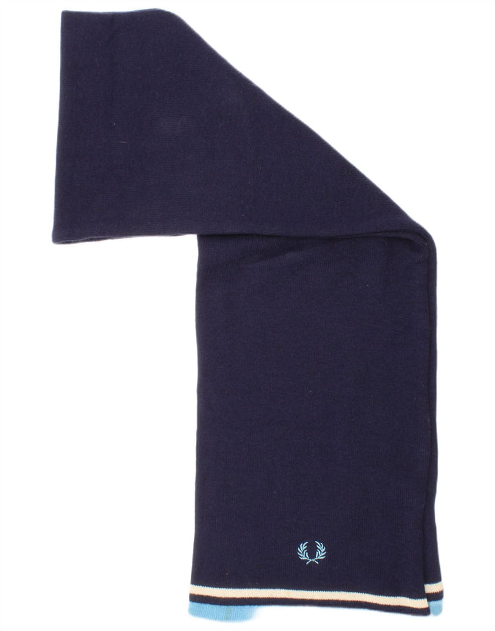 Fred Perry Herren-Rechteckschal, Einheitsgröße, marineblau gestreiftes Nylon