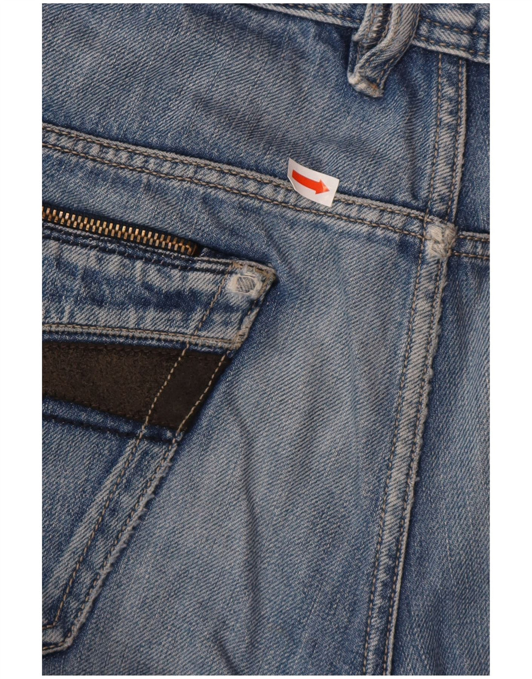 DIESEL Herren Slim Jeans W32 L32 Blaue Baumwolle