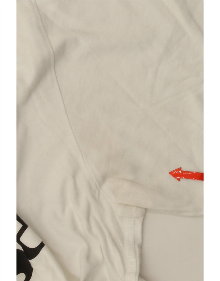 ELLESSE Mens Graphic T-Shirt Top Large White Cotton Vintage Ellesse and Second-Hand Ellesse from Messina Hembry 