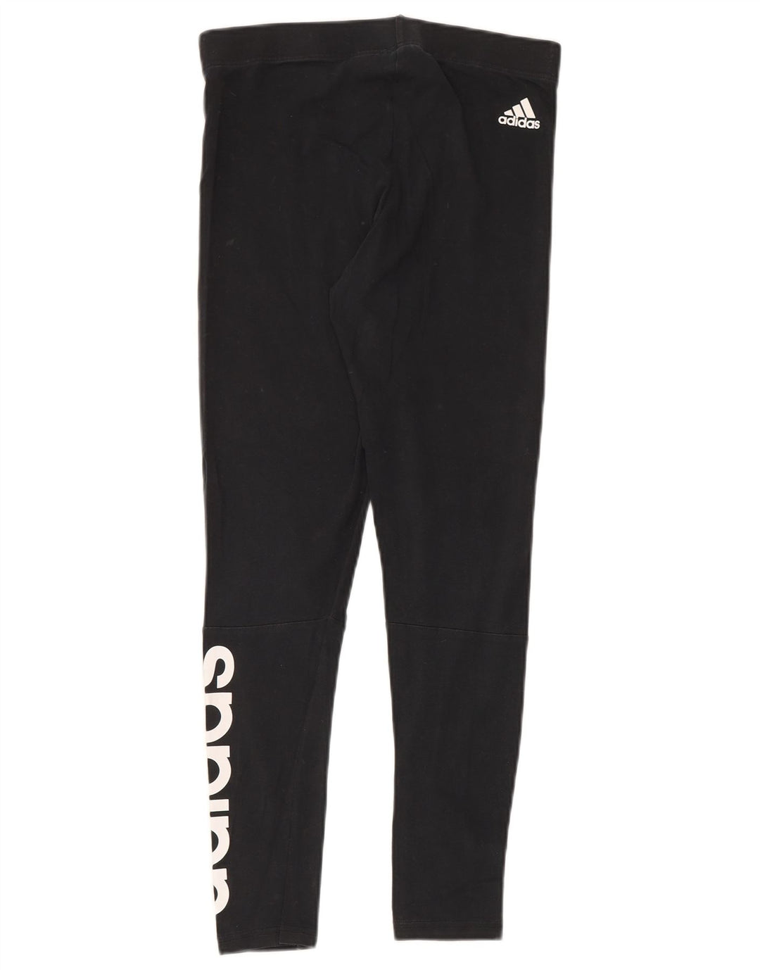 Adidas Damen Graphic Leggings UK 12 Mittelschwarze Baumwolle