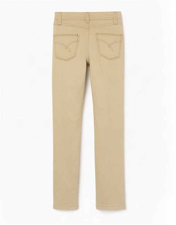 Massimo Dutti Damen Slim Jeans EU 38 Small W28 L32 Beige
