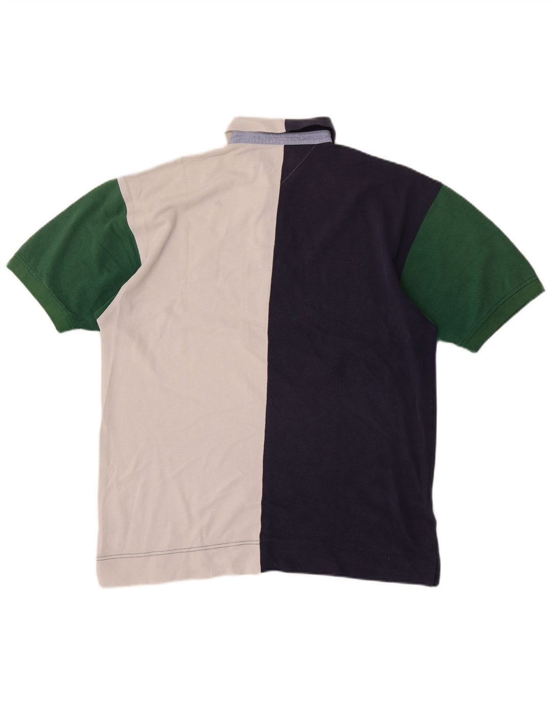 Tommy Hilfiger Herren-Poloshirt, mittelgroß, mehrfarbig, Colourblock-Baumwolle