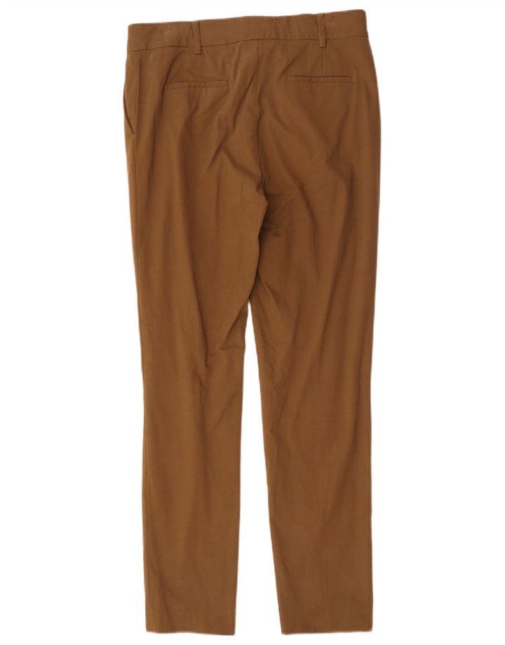 Massimo Dutti Damen Chinohose mit Pegged, W32, L30, beige Baumwolle
