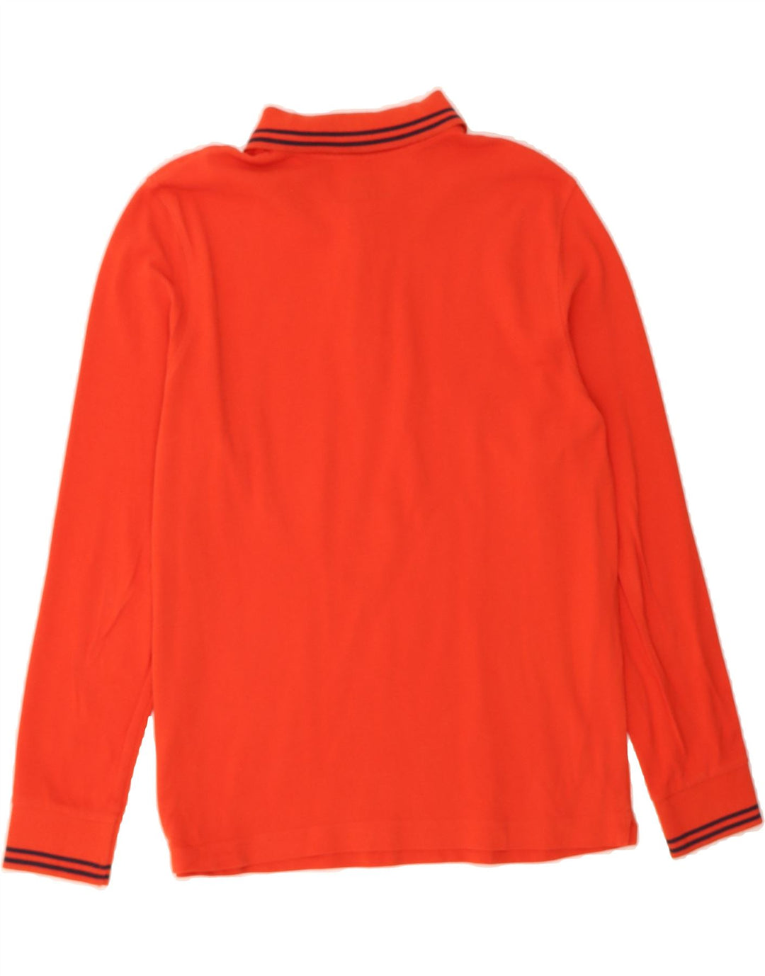 LOTTO Mens Long Sleeve Polo Shirt Medium Orange Cotton Vintage Lotto and Second-Hand Lotto from Messina Hembry 