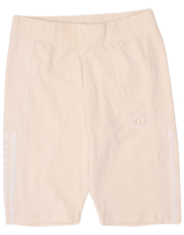 Adidas Mädchen Sport Shorts 11-12 Jahre Beige Baumwolle