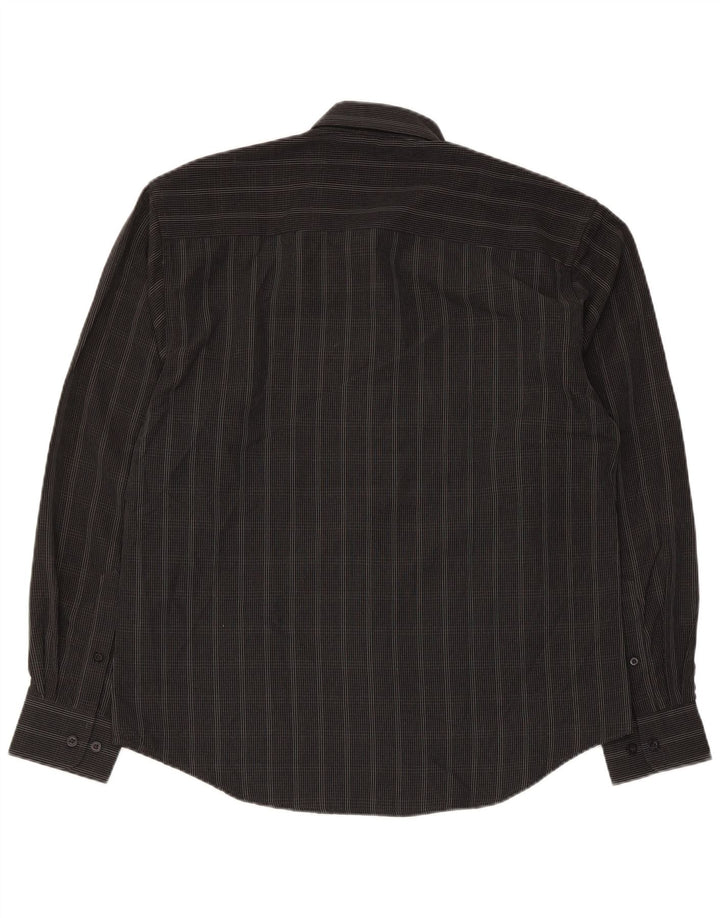 Pierre Cardin Herrenhemd Mittelschwarzes Karo-Polyester