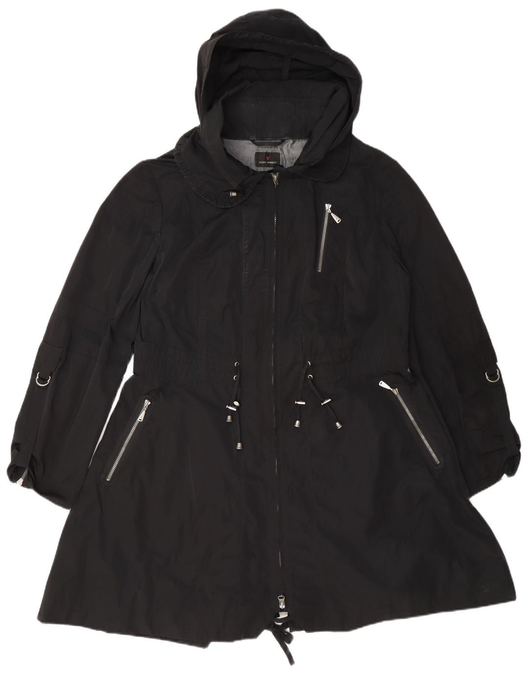 FUCHS & SCHMITT Damen Kapuzenparkajacke UK 12 Medium Schwarz