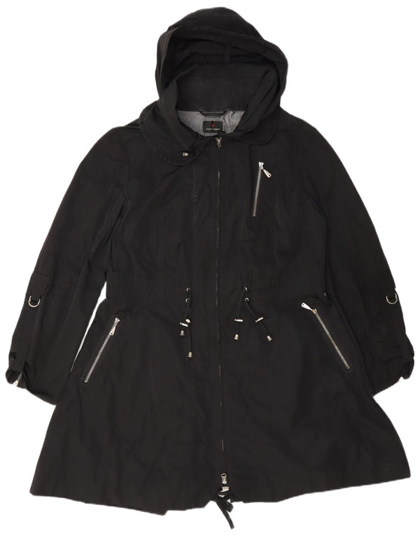 FUCHS & SCHMITT Damen Kapuzenparkajacke UK 12 Medium Schwarz