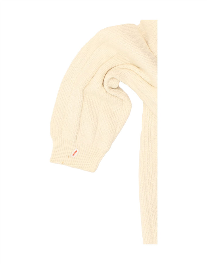 IZOD Mens Crew Neck Jumper Sweater 2XL White Cotton Vintage Izod and Second-Hand Izod from Messina Hembry 