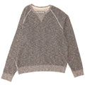 True Religion Herren-Sweatshirt-Pullover XL aus grau gefleckter Baumwolle
