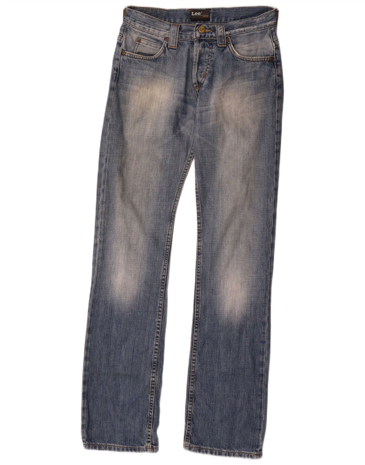 Lee Herren Knox Straight Jeans W29 L34 Blaue Baumwolle