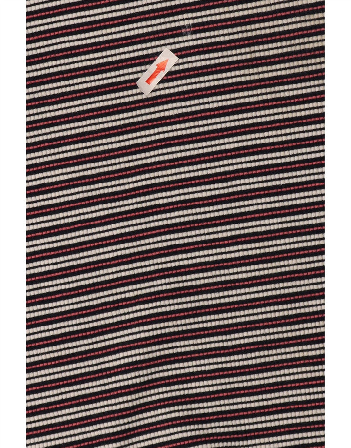 Oasis Maxi-Bodycon-Kleid für Damen, Größe M, mehrfarbig, gestreift, Baumwolle