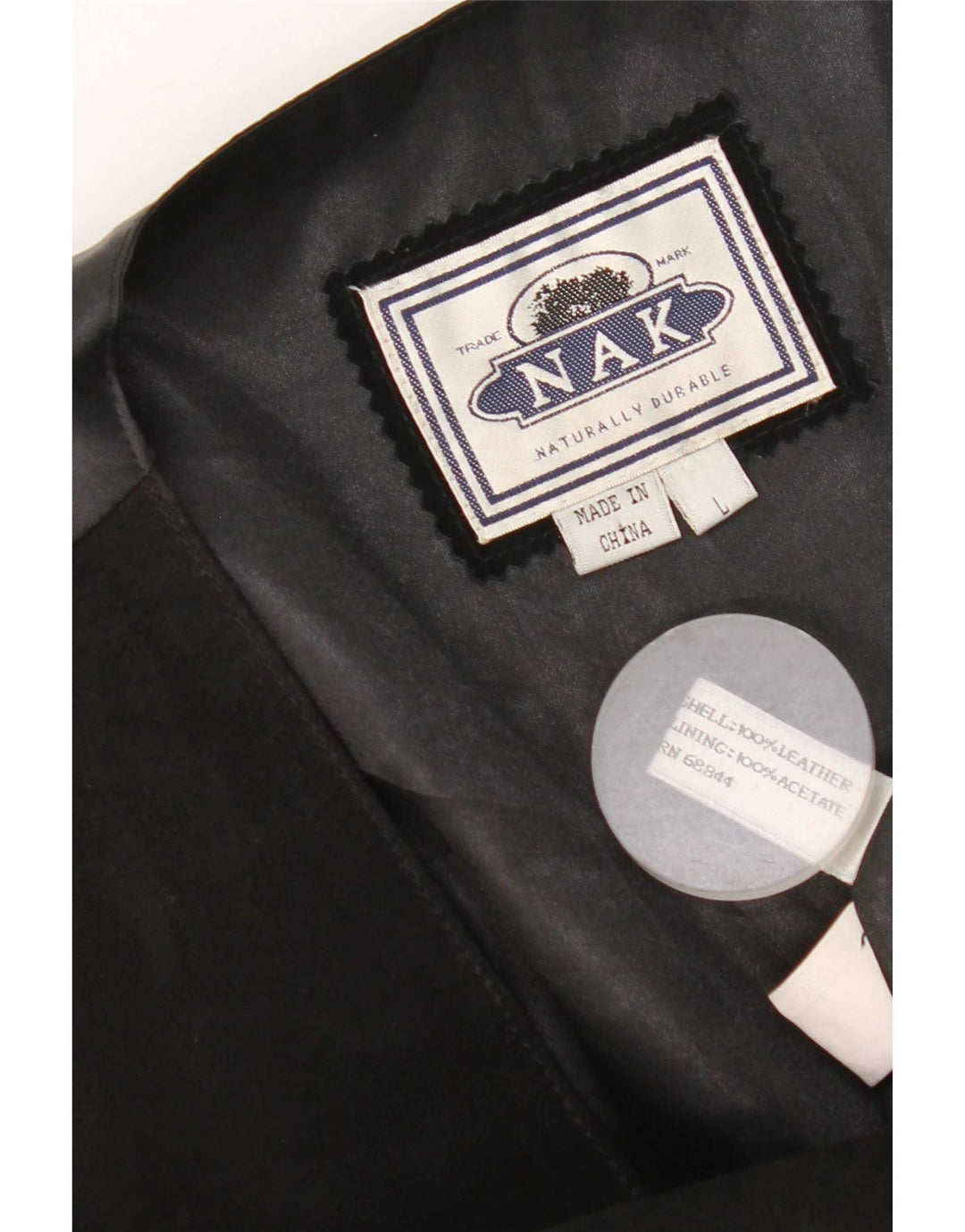 Vintage Herren Lederweste Groß Schwarz