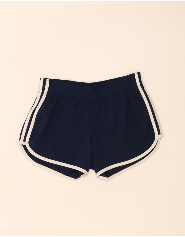 Adidas Damen Running Relaxed Fit Sport Shorts UK 4 XS Marineblau Sport
