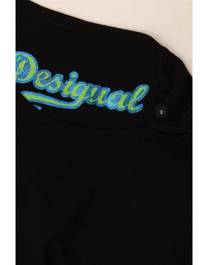 Desigual Damen Graphic Etuikleid UK 12 Medium Schwarz Geometrisch