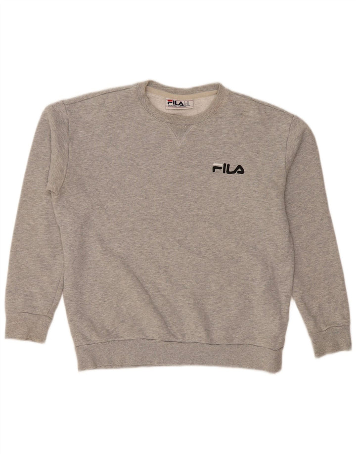 FILA Herren-Sweatshirt mit lockerer Passform, XS, graue Baumwolle