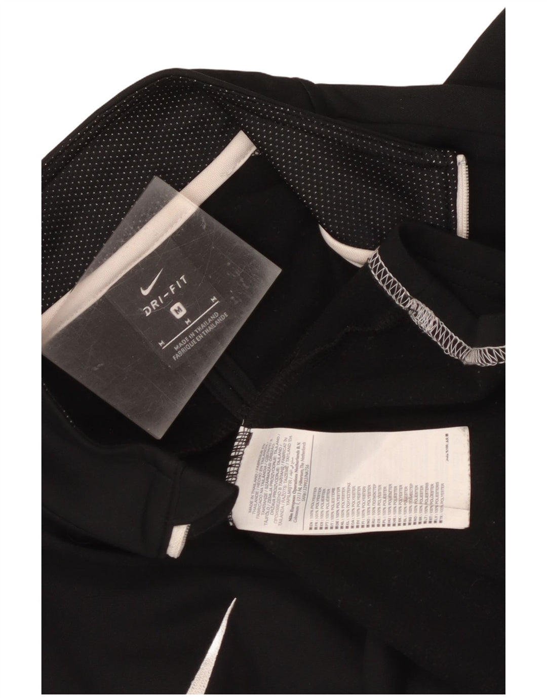 Nike Herren Dri Fit Pullover-Trainingsanzugoberteil mit Reißverschluss, Mittelschwarz, Farbblock