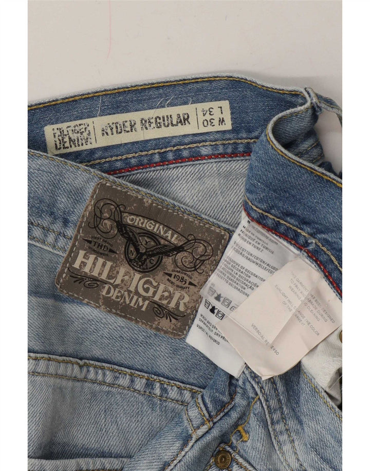 Tommy Hilfiger Damen Ryder Regular Straight Jeans W30 L30 Blaue Baumwolle