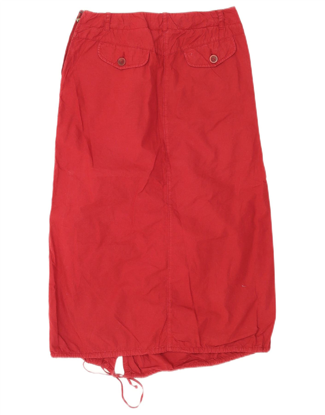 Max & Co. Damen Midirock UK 6 Small W26 Rote Baumwolle