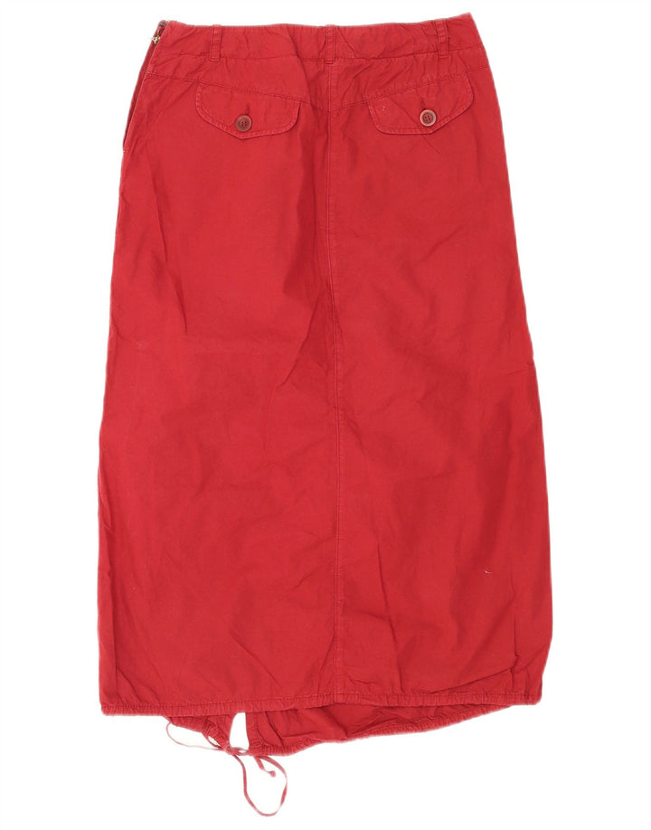 Max & Co. Damen Midirock UK 6 Small W26 Rote Baumwolle