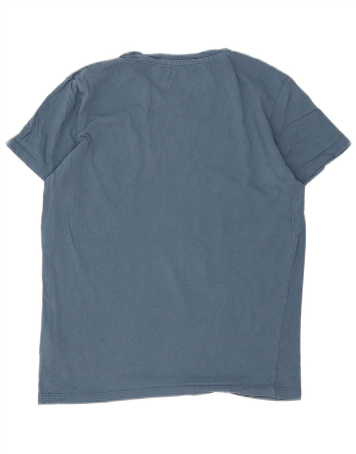 Jack & Jones Herren-T-Shirt mit Grafik, Größe S, Blau, Baumwolle