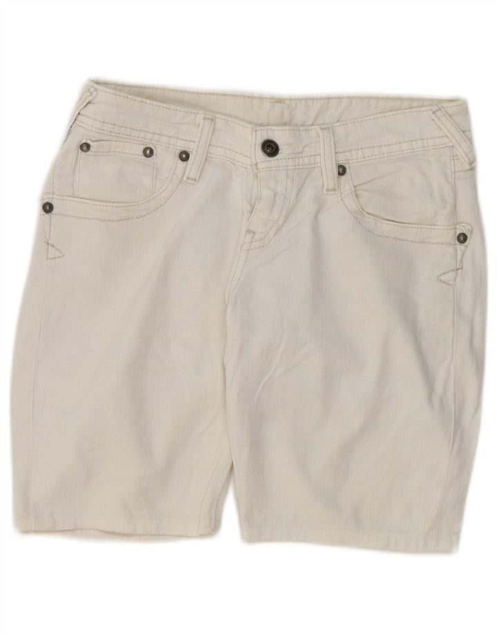 LEVI'S Damen Jeansshorts W28 Mittelweiße Baumwolle