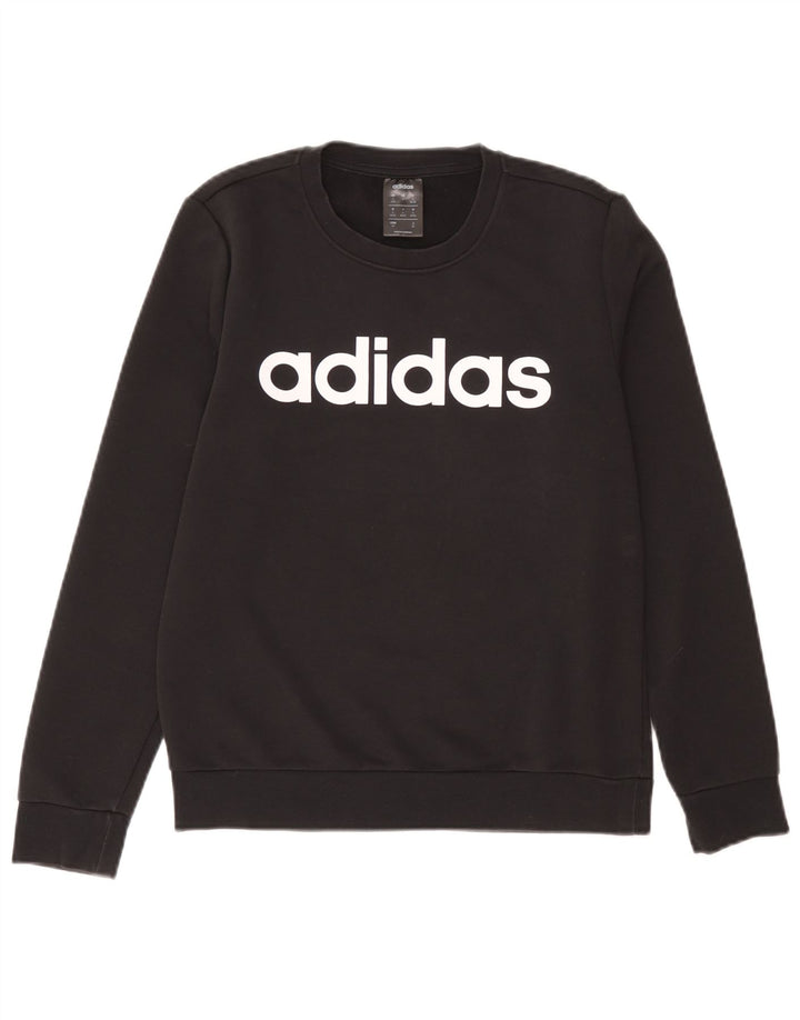 Adidas Damen Graphic Sweatshirt Pullover UK 8/10 Small Grau