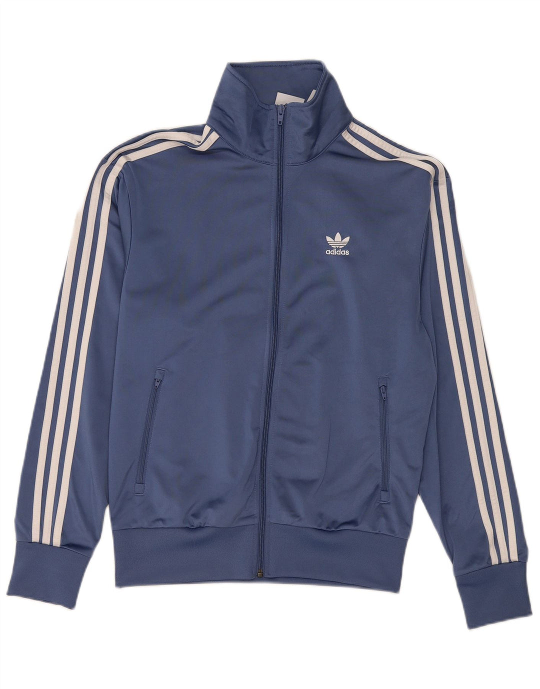 Adidas Herren-Trainingsanzug, Top-Jacke, klein, blau, Polyester