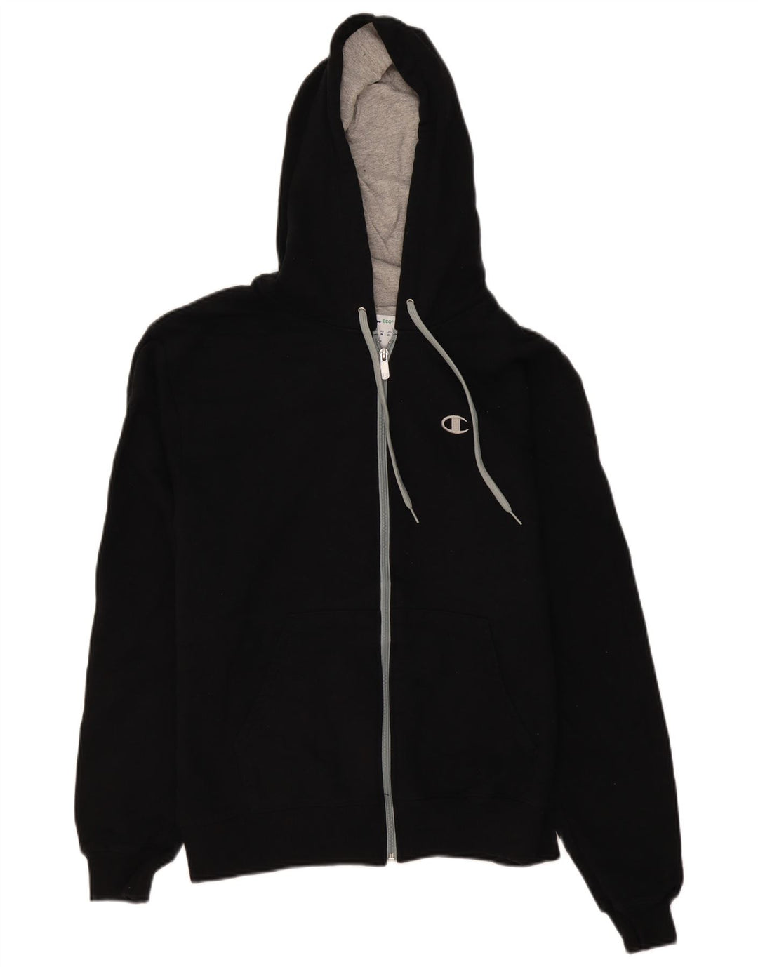 Champion Herren-Kapuzenpullover mit Reißverschluss, mittelschwarz, Baumwolle