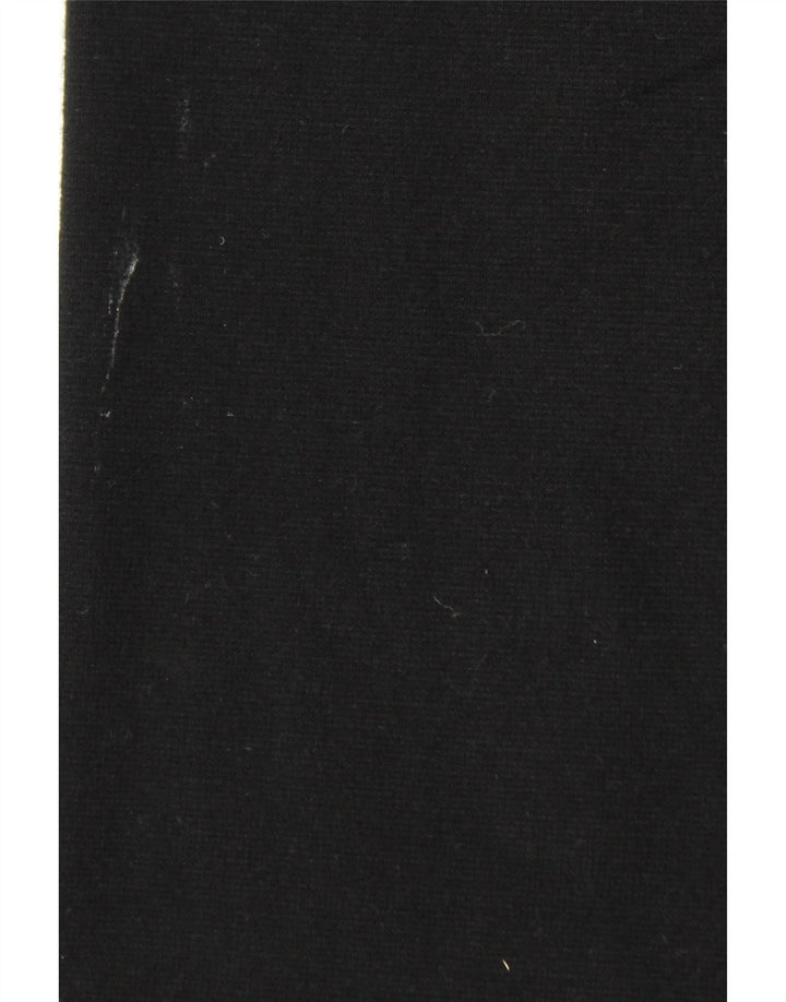 Massimo Dutti Damen-Hose mit weitem Bein, kurz geschnitten, Größe S, W28, L25, Schwarz