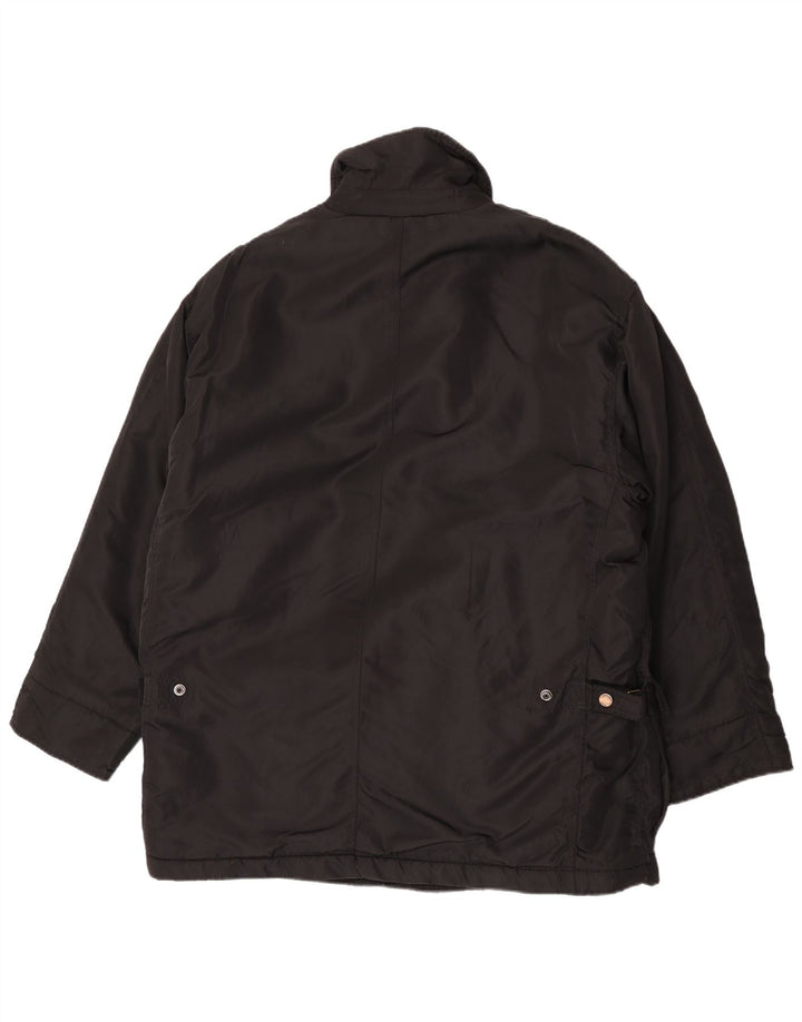 Hugo Boss Herren-Windbreaker-Mantel, EU 52, XL, Schwarz, Polyamid