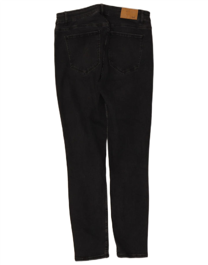 Zara Damen Slim Jeans EU 42 Large W32 L26 Schwarz