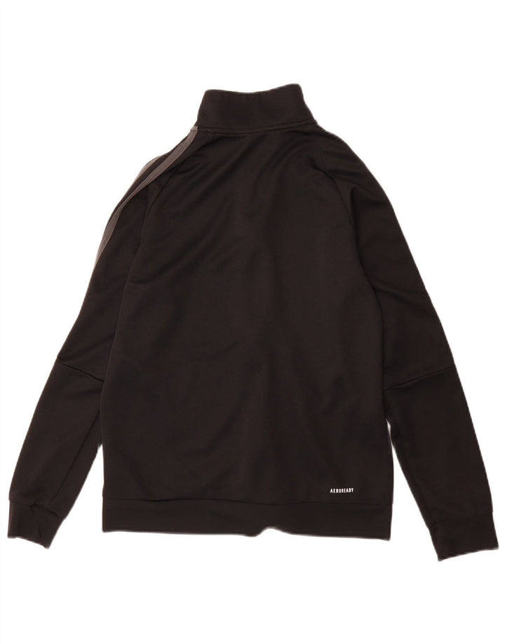 Adidas Jungen Aeroready Trainingsanzug Top Jacke 13-14 Jahre Schwarzes Polyester