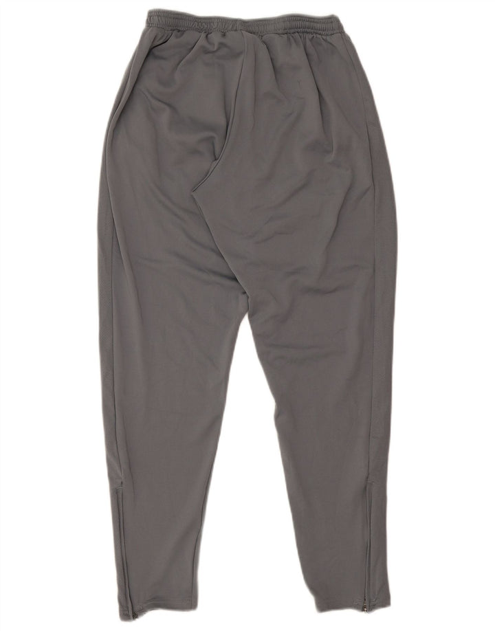 Nike Damen Dri Fit Trainingshose UK 14 Mittelgraues Polyester