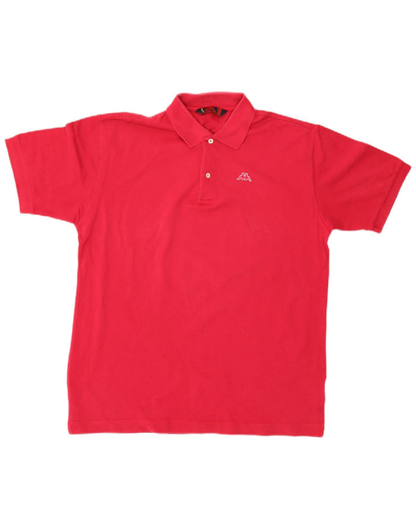 KAPPA Herren Poloshirt XL Rosa Baumwolle