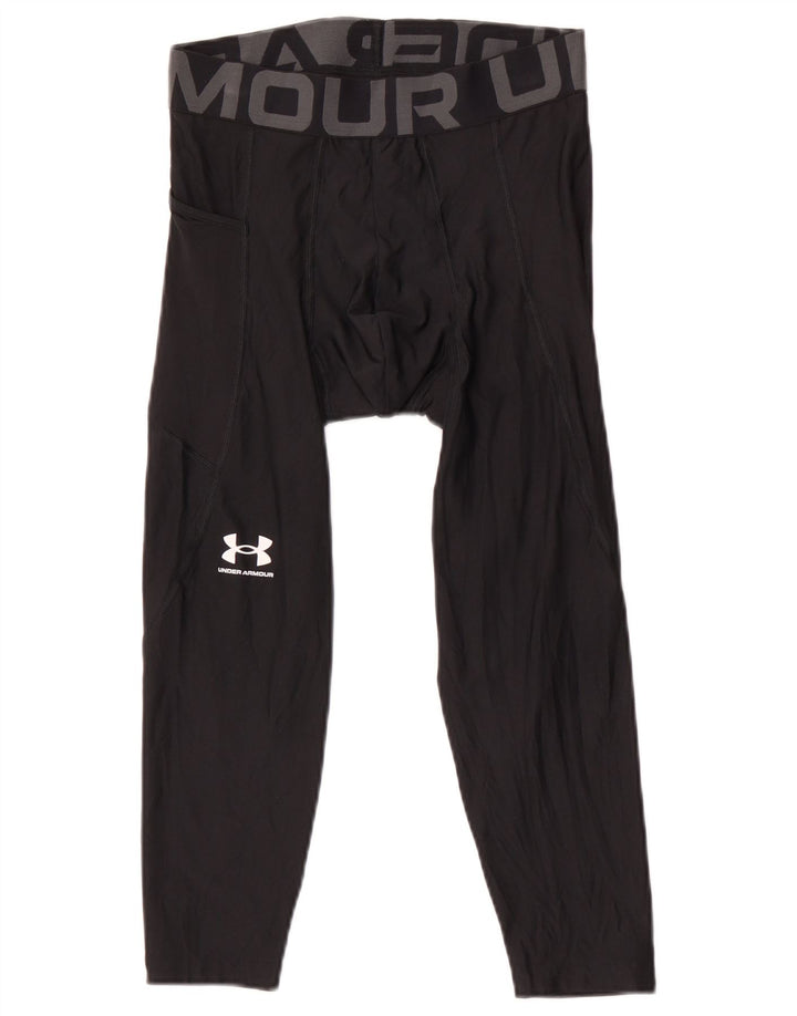 Under Armour Herren Heat Gear Graphic Capri-Leggings Medium Schwarz