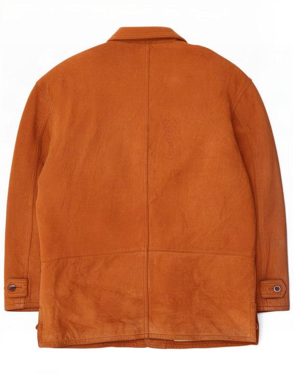 Vintage Herren Wildlederjacke UK 42 XL Braunes Leder