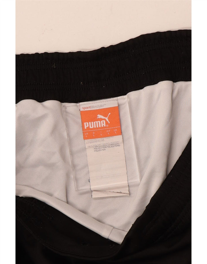 Puma Herren BVB Dortmund Graphic Sport Shorts Large Schwarz Polyester