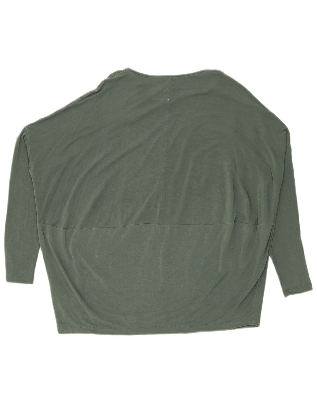 Cos Damen Übergroßes Top Langarm UK 10 Small Grün Lyocell