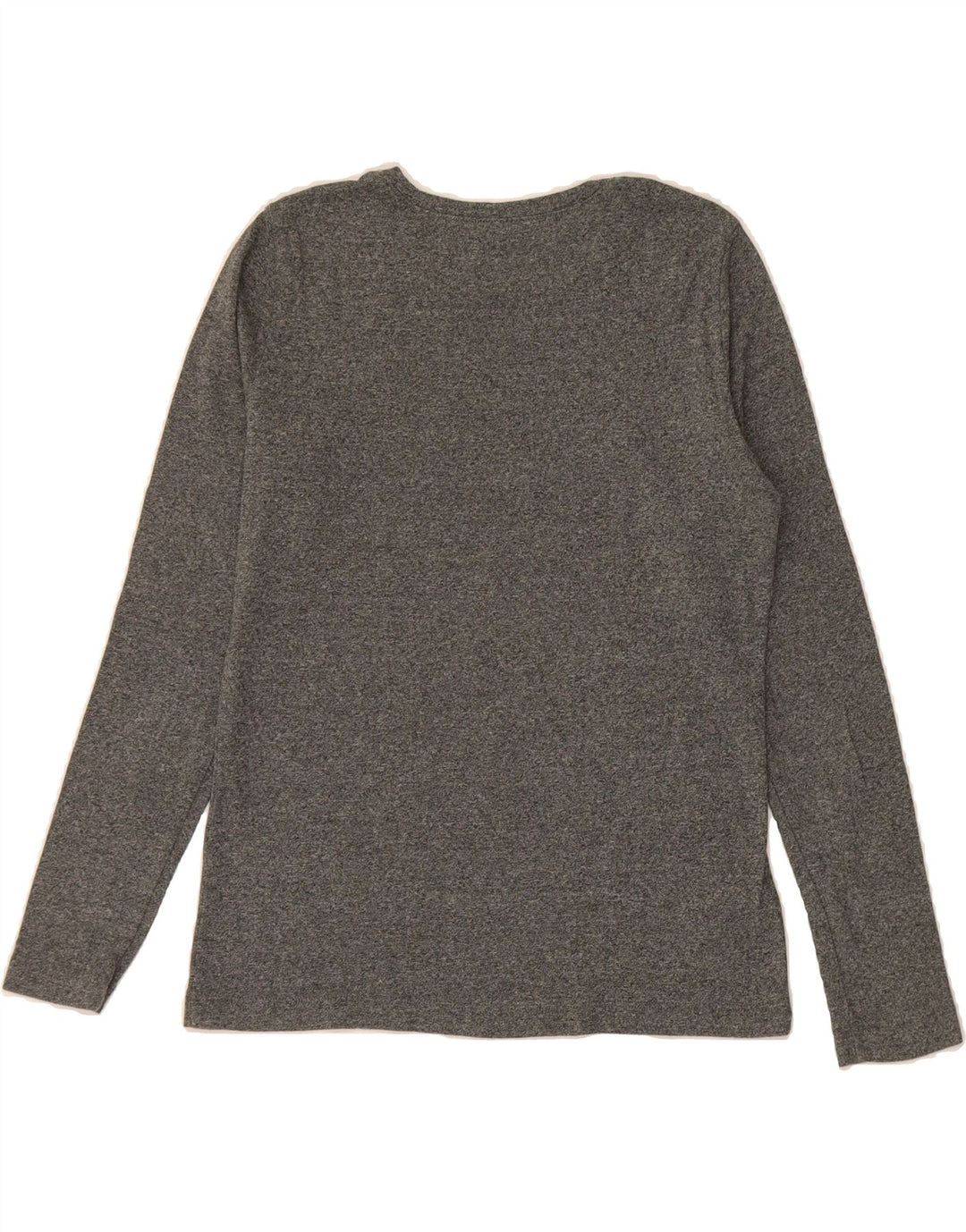 EDDIE BAUER Womens Top Long Sleeve UK 14 Large Grey Cotton Vintage Eddie Bauer and Second-Hand Eddie Bauer from Messina Hembry 