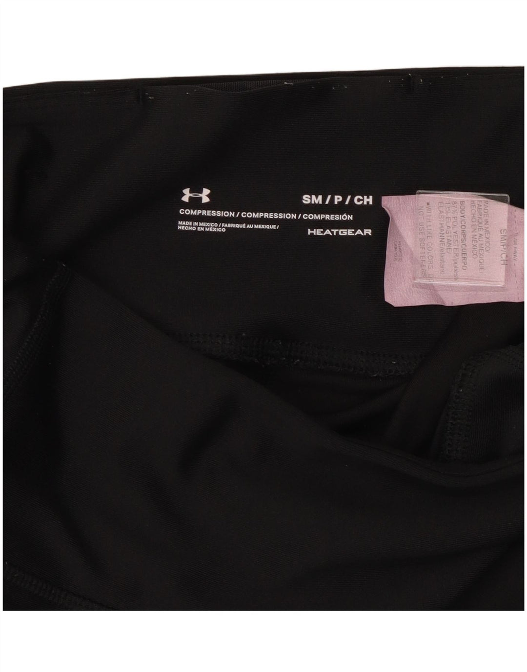 Under Armour Damen Heat Gear Graphic Leggings UK 8 Small Schwarz Polyester
