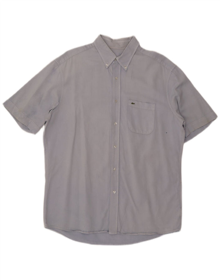 Lacoste Herren Kurzarm-Poloshirt mit normaler Passform, Größe 43, groß, Blau