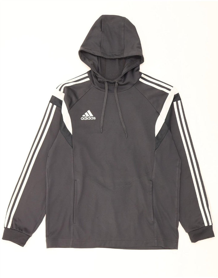 ADIDAS Herren Kapuzenpullover Mittelgrauer Farbblock