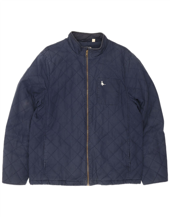 Jack Wills Herren Steppjacke UK 42 XL Marineblaue Baumwolle