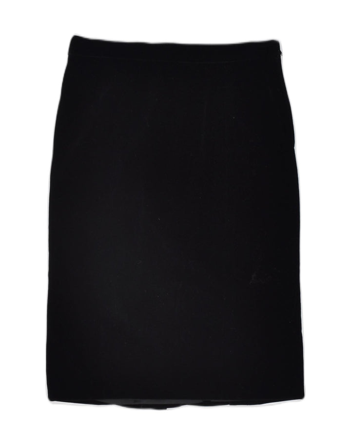 VINTAGE Womens Velour A-Line Skirt W28 Medium Black | Vintage | Thrift | Second-Hand | Used Clothing | Messina Hembry 
