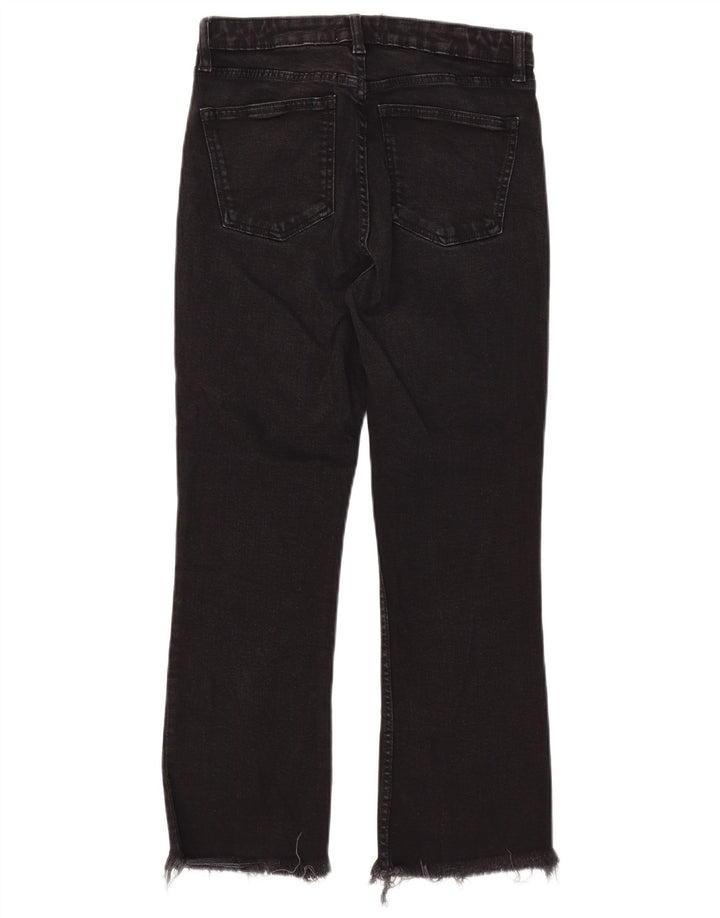 Kurze Jeans für Damen von Zara, EU 38, Größe S, W28, L25, Schwarz